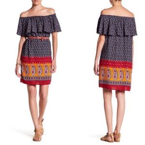 beachlunchlounge Evi off the shoulder summer dress